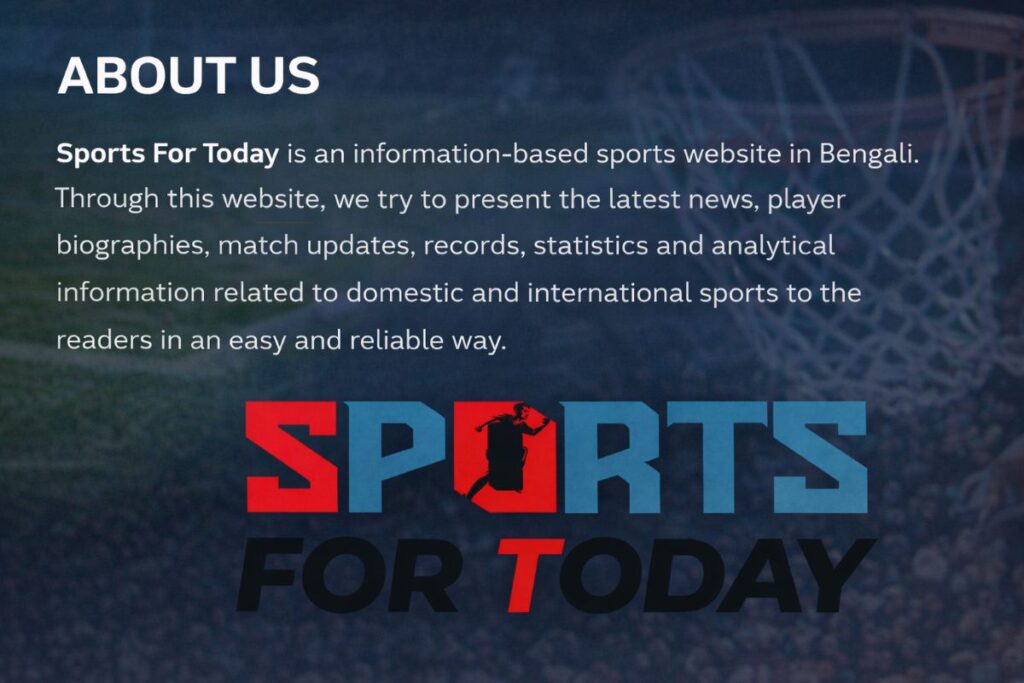 About Us - Sports For Today